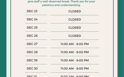 Holiday Hours
